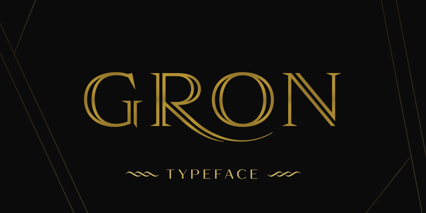 Пример шрифта Gron